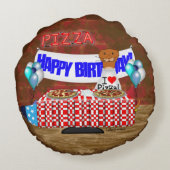 オリバー・ザ・オーターは6歳！ハッピーバースデー ラウンドクッション (裏面)