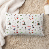 オリバー・ザ・オーター・クリスマス・ランダム・パターン ランバークッション (ブランケット)