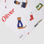 オリバー・ザ・オーター・クリスマス・ランダム・パターン 薄葉紙 (詳細)