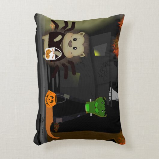 オリバー・ザ・オーター・トリックまたは彼の友人との治療 アクセントクッション (正面(垂直))