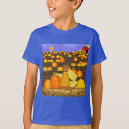 オリバー・ザ・カワウソのかぼちゃ選び Tシャツ