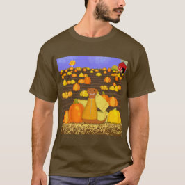 オリバー・ザ・カワウソのかぼちゃ選び Tシャツ