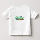オリバー・ザ・カワウソのビーチアドベンチャー トドラーTシャツ (裏面)