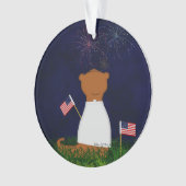 オリバー・ザ・カワウソ花火 オーナメント (正面)