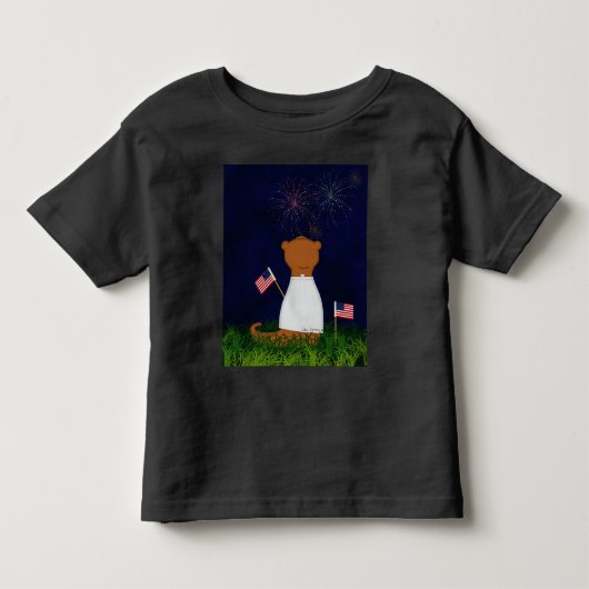 オリバー・ザ・カワウソ花火 トドラーTシャツ (正面)