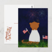 オリバー・ザ・カワウソ花火 ポストカード (正面/裏面)