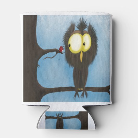 オリバー·ザ·フクロウとテントウ 缶クーラー (裏面)