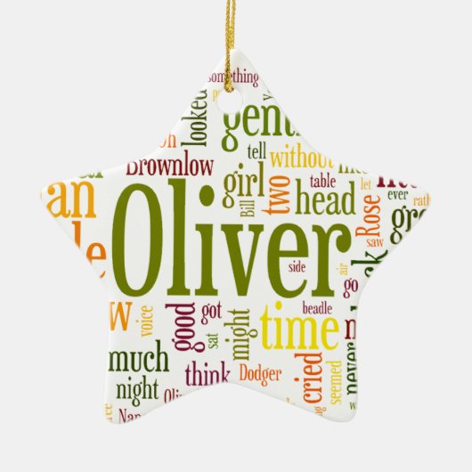 オリバー・ツイスト セラミックオーナメント (正面)
