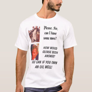 オリバー・ツイスト、私はもう少しを有してもいいですか。 Tシャツ