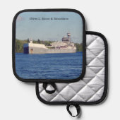 オリバーL.ムーア&メノミエポットホルダー 鍋敷き (正面/裏面)