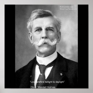 オリバーWホームズ「ラブトワイライト」引用文ポスター ポスター