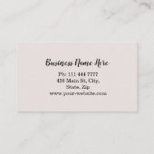 オリパーソナライズされたーブブランチケータリングシェフ 名刺 (裏面)