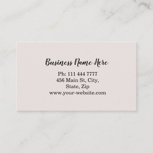 オリパーソナライズされたーブブランチケータリングシェフ 名刺 (裏面)