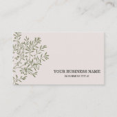 オリパーソナライズされたーブブランチケータリングシェフ 名刺 (正面)
