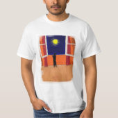 オリビアと窓T型 Tシャツ (正面)