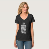 オリビアのことわざ名おもしろいだ Tシャツ (正面フル)