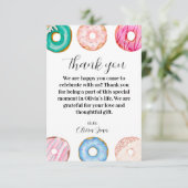 オリビアのスウィートワン誕生日感謝カード サンキューカード (スタンド正面)