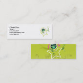 オリビアの名刺 スキニー名刺 (正面/裏面)