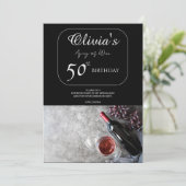 オリビアの50歳の誕生日おめでとうカード 招待状 (スタンド正面)