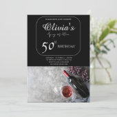 「オリビアの50誕生日Bash:ワインのように老化素晴らし 招待状 (スタンド正面)