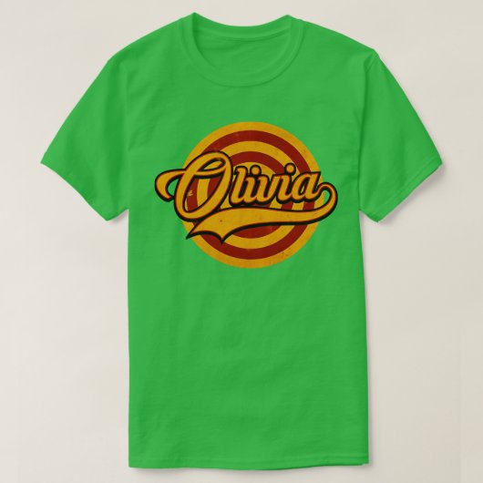 オリビアは名前 Tシャツ (デザイン正面)