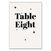 オリビアモダンアイボリーシレ結婚ンズブレックファースト テーブルナンバー (裏面)
