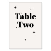 オリビアモダンアイボリーシレ結婚ンズブレックファースト テーブルナンバー (裏面)