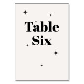 オリビアモダンアイボリーシレ結婚ンズブレックファースト テーブルナンバー (裏面)