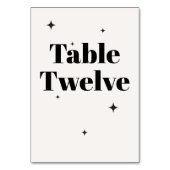 オリビアモダンアイボリーシレ結婚ンズブレックファースト テーブルナンバー (裏面)