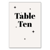 オリビアモダンアイボリーシレ結婚ンズブレックファースト テーブルナンバー (裏面)