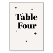 オリビアモダンアイボリーシレ結婚ンズブレックファースト テーブルナンバー (裏面)
