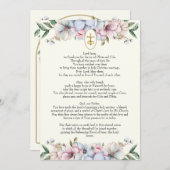 オリビア祈りの言葉カード 招待状 (正面/裏面)