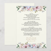 オリビア祈りの言葉カード 招待状 (正面/裏面)