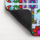 オリビア、デジタルフォークアートスタイルガールズネームマウスP マウスパッド (コーナー)