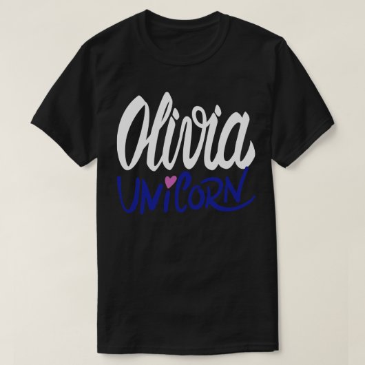 オリビア・ユニコーン Tシャツ (デザイン正面)