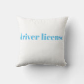 オリビア·ロドリゴ枕による運転免許証 クッション (裏面)