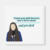 オリビア・ロドリゴ磁石による運転免許証 マグネット (正面)