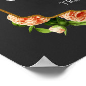 オリビア 名前 意味 ロイヤル ローズ フレーム ギフト ポスター (角)