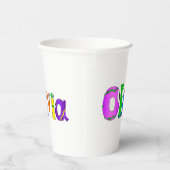 「オリビア」漫画のキャラクター名 紙コップ (右)