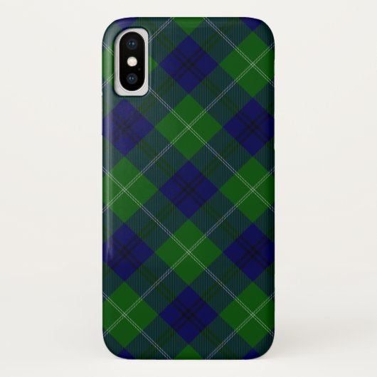 オリファントタータンチェックブルーグリーンプレイド Case-Mate iPhoneケース (裏面)