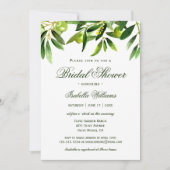 オリブエレガントボホ素朴サマーブライダルシャワー 招待状 (正面)