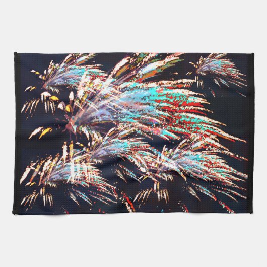 オリベット山の花火 キッチンタオル (横)
