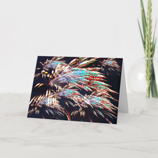 オリベット山の花火 サンキューカード (正面)