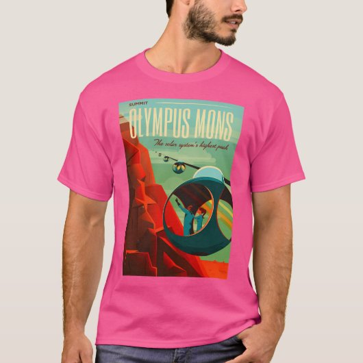 オリンパスモンズ – 宇宙旅行 Tシャツ (正面)