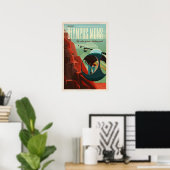 オリンパス・モンズの火星観光ポスター ポスター (ホームオフィス)