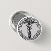 オリンピアだ！エルメス/マーキュリー記号バッジ 缶バッジ (正面&裏面)