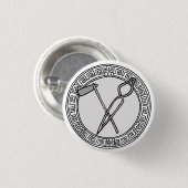 オリンピアだ！ヘファイストス/バルカン記号バッジ 缶バッジ (正面&裏面)