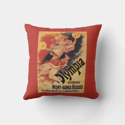 オリンピアのナイトクラブの女の子の衝突のシンバル クッション (裏面)