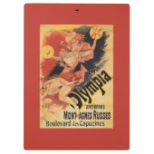 オリンピアのナイトクラブの女の子の衝突のシンバル クリップボード (裏面)