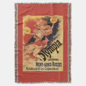 オリンピアのナイトクラブの女の子の衝突のシンバル スローブランケット (正面縦)